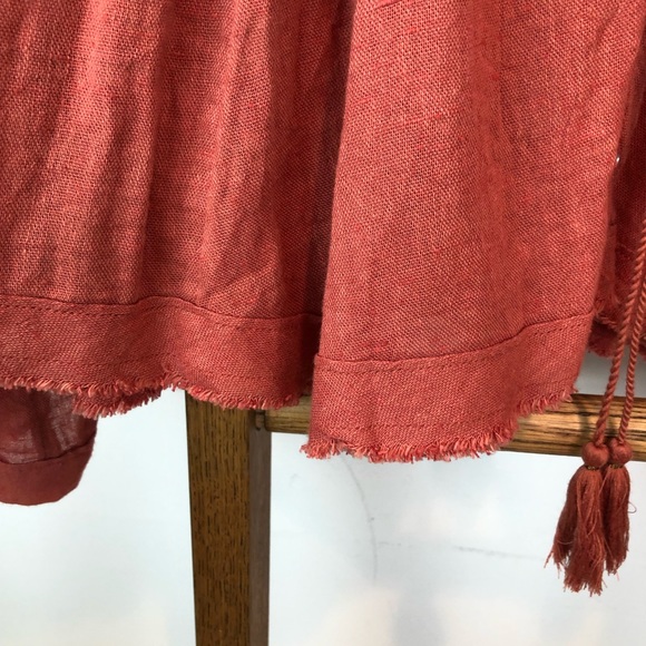 Free People Doin’ it right peasant blouse cinnamon XS - Picture 6 of 13